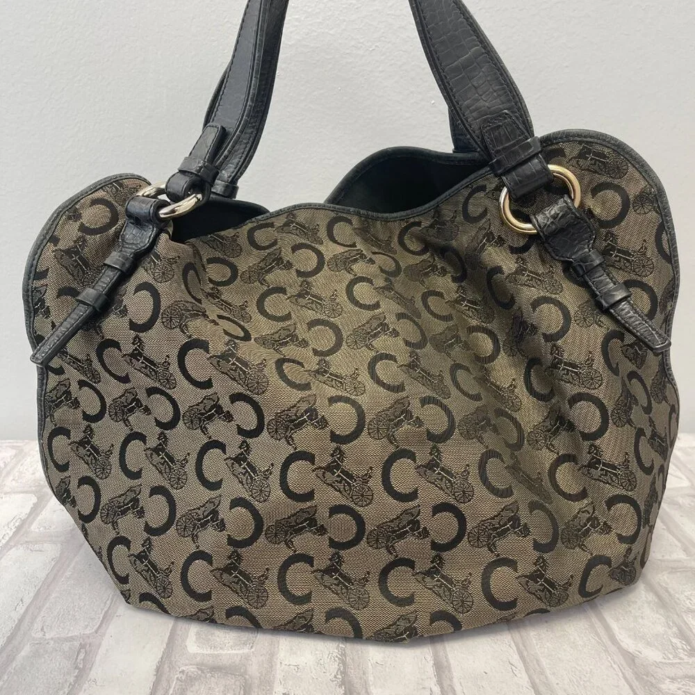 Celine Vintage Bittersweet C-Macadam Hobo Bag - Preowned